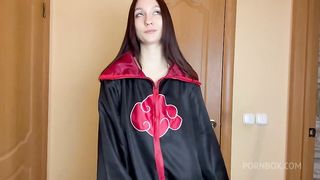 Young wife fucks herself in the toilet and jerks off her young pink pussy, hard blow