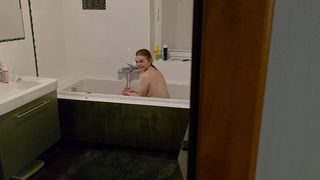 I WAS WATCHING MY STEPSISTER TAKING SHOWER... SHE WANTED ME TO COME IN, AND HELP ME WITH MY DICK