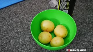 EXL-159: SKINNY BABE KEEPS STRETCHING THAT HOLE! GAPING! BOTTLE! ROSEBUTT! EXTREMELATINA FULL SCENE EXL-159