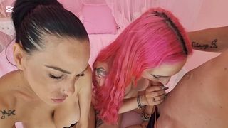 CHAPTER 19, I FUCK HARD, IN BARBIE S BED, THE BRUNETTE AND THE REDHEAD, LESBIAN