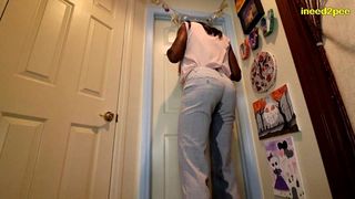 PARIS LUV OUTSIDE THE BATHROOM WETTING DRESS PANTS