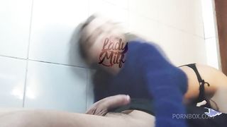 Young couple has sex for the first time without a condom and he can't hold it