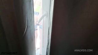 Slotting in the ass with a big cone