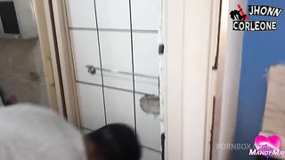 Letting the bricklayer fuck his ass until he cums inside