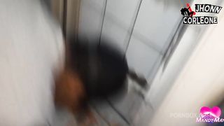 Letting the bricklayer fuck his ass until he cums inside