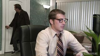 Chloe Conrad Fucks A Nerd In His Office