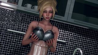 ETERNUM 4 - PENELOPE FORGETS ORION IS HOME SHOWS OFF HER NIGHT DRESS