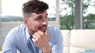 Sex Hungry Eden Ivy Sucks Off Her Bosses And Takes DP Slamming During Meeting GP2624