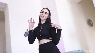 First Interracial Gang Bang with 19yo baby Alice ! Only Anal