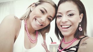 Cum Swapping Lesbos Polly Petrova And Veronica Leal Enjoy 5on2 DAP Fuck Frenzy SZ2988