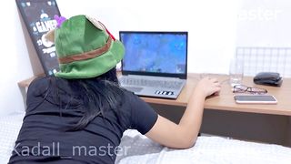 Namorado Nerd nao deixa namorada jogar e grava o sexo - Wine Flame