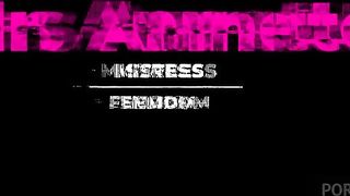 TATTOO MISTRESS FUCKS SUB SLAVE WITH A BIG STRAPON. LOOK AS I STRETCHED YOUR ANAL HOLE.