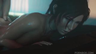 Compilation video with Lara Croft, sex horse, monster with tentacles, giant dildo in ass lesbian games, bondage butt plug ....