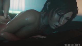 Compilation video with Lara Croft, sex horse, monster with tentacles, giant dildo in ass lesbian games, bondage butt plug ....