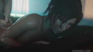 Compilation video with Lara Croft, sex horse, monster with tentacles, giant dildo in ass lesbian games, bondage butt plug ....