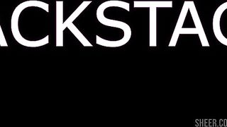 BTS Molly Doll gets fucked on the table in the ass and shows a hungry whore's hole