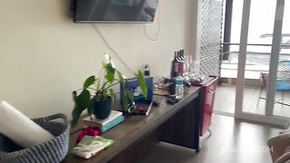 Comendo a Amanda Souza a gostosa e o amigo dela filmando tudo