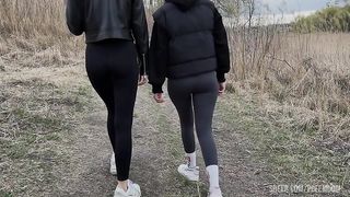 You Have To Lick The Dirty Sneakers Of Two Girls After Chasing Them While Looking At Their Butts