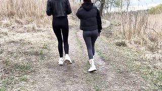You Have To Lick The Dirty Sneakers Of Two Girls After Chasing Them While Looking At Their Butts