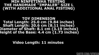 Mih Ninfetinha Testing The Handmade Impaler Size L (With Additional Anal Fisting) TWT321