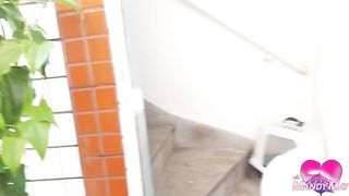 Contractor cum twice in the ass and she farted it all out on the prolapse