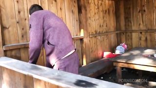 I fucked a stranger in public place Risky hot sex with tourist girl handjob & blowjob