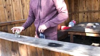 I fucked a stranger in public place Risky hot sex with tourist girl handjob & blowjob