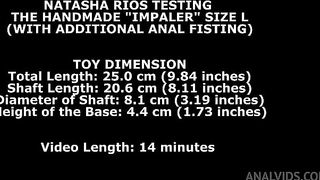 Natasha Rios Testing The Handmade Impaler Size L (With Additional Anal Fisting) TWT323