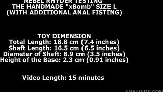 Rebel Rhyder Testing The Handmade Balldog Size XL (With Additional Anal Fisting) TWT309