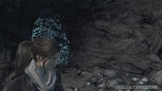 Lara Croft the tomb raider fell into the clutches of terrible monsters who fucked her en masse in all holes very deeply. Part 1 of three.