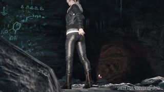 Lara Croft the tomb raider fell into the clutches of terrible monsters who fucked her en masse in all holes very deeply. Part 1 of three.