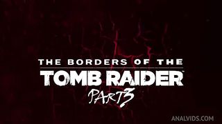Lara Croft the tomb raider fell into the clutches of terrible monsters who fucked her en masse in all holes very deeply. Part 2 of three.