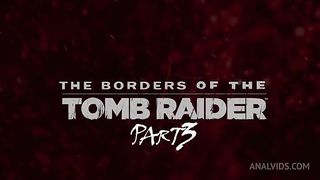 Lara Croft the tomb raider fell into the clutches of terrible monsters who fucked her en masse in all holes very deeply. Part 2 of three.