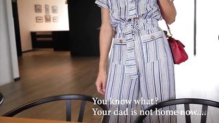 Step Son fucks Step Mom tight ANAL for first time while Dad is not home