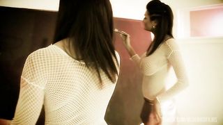 Brunette Foodie With Big Boobs Gets Slathered In Food And Cum