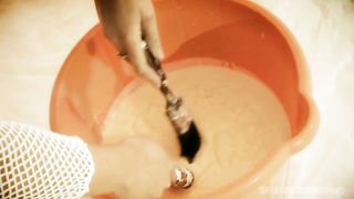 Brunette Foodie With Big Boobs Gets Slathered In Food And Cum