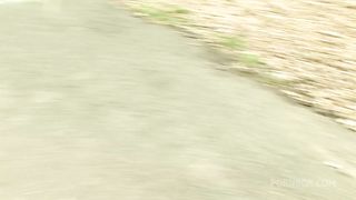 A Really Busty Girl Sucks On A Dick And Then Gets Fucked In A Trailer