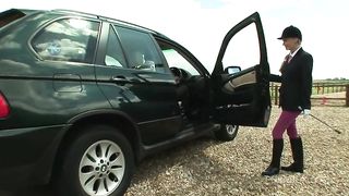 A Really Busty Girl Sucks On A Dick And Then Gets Fucked In A Trailer