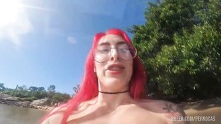 Suruba no barco com as ruivas e a morena