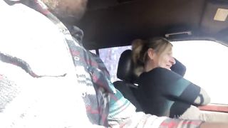 You drive and I play with your big cock but then park and fuck me