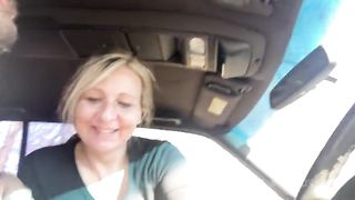 You drive and I play with your big cock but then park and fuck me