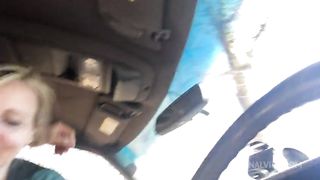 You drive and I play with your big cock but then park and fuck me