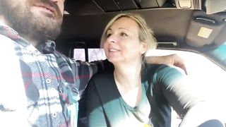 You drive and I play with your big cock but then park and fuck me