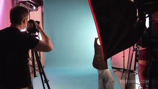 Blonde Roller Derby Captain Fucks The Camera Man During Her Calendar Shoot