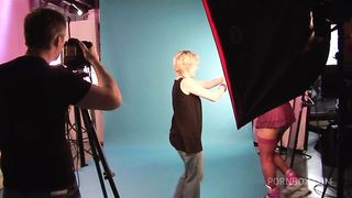 Blonde Roller Derby Captain Fucks The Camera Man During Her Calendar Shoot