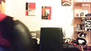 Domination with leather pants and biker boots