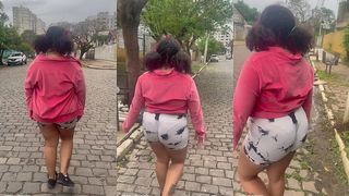 CHUBBY GIRL FARTING IN PUBLIC WHILE WALKING – CAN’T HOLD IT