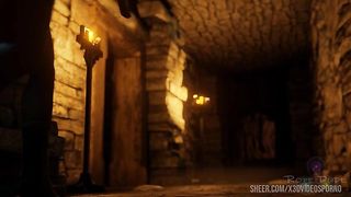 Lara Croft fell into the trap of a beauty with a magical strapon.