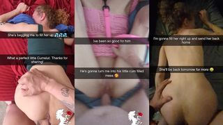 4K UNCUT CHEATING MILF WIFE BRED AND CREAMPIED ON SNAPCHAT COMPILATION