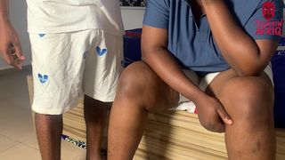 MARRIED AFRICAN WOMAN WAITED FOR HER HUSBAND TO LEAVE THE HOUSE TO GIVE HER PUSSY TO THE GATE MAN